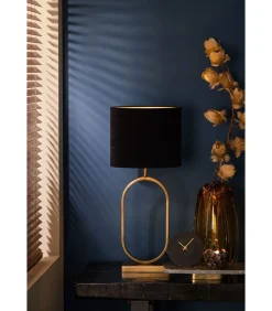 Lampenkap Ovaal Velours - Zwart - 30x15x25cm