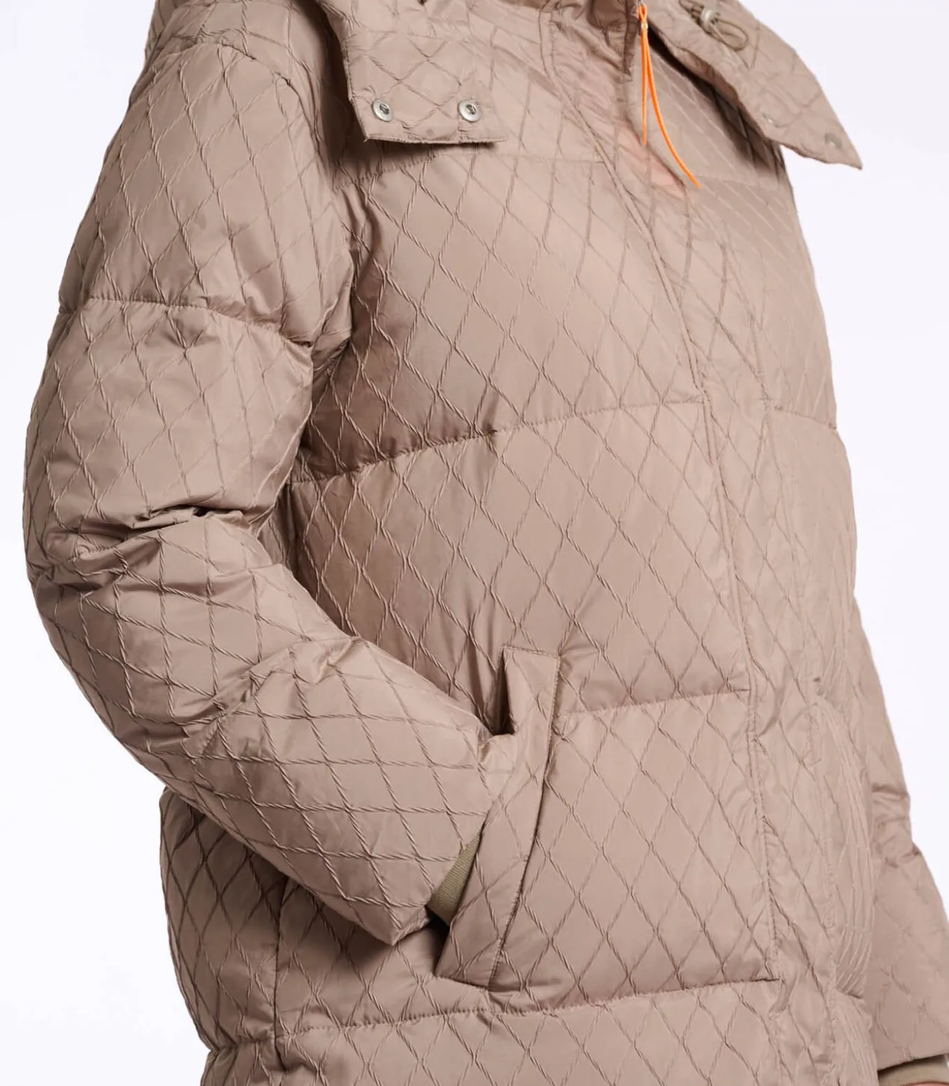 Lange gewatteerde jas Toffee 38