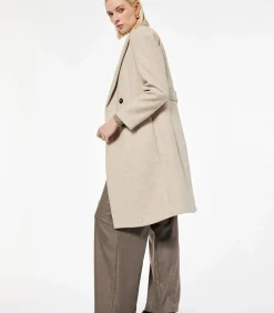 Lange Kaasjas Met Knoopsluiting En Zakdetails