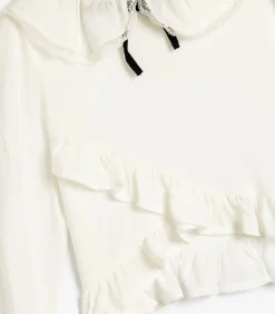 Lange mouw Babykraag Blouse