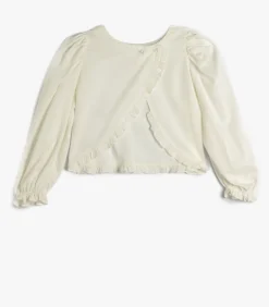 Lange mouw Rechte kraag Blouse