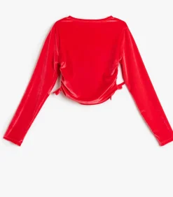 Lange mouw Ronde kraag Blouse