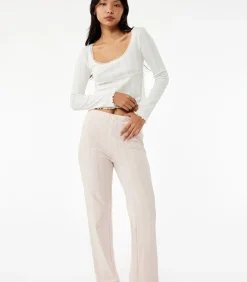 Lange Pijama Broek Katoen met Fionkdetail