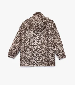 Lange Regenjas Luipaardprint Met Capuchon