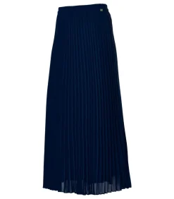 Lara Plisse Rok Navy
