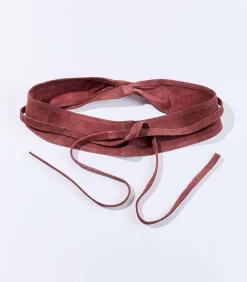 Leren ceintuur om te knopen JAPA