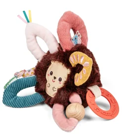 Lilliputiens sensorische bal baby speelgoed Leon de egel - grijprammelaar