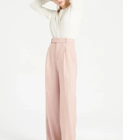 LILLY 4 Uitgestikt vest met ronde hals - 100% kasjmier