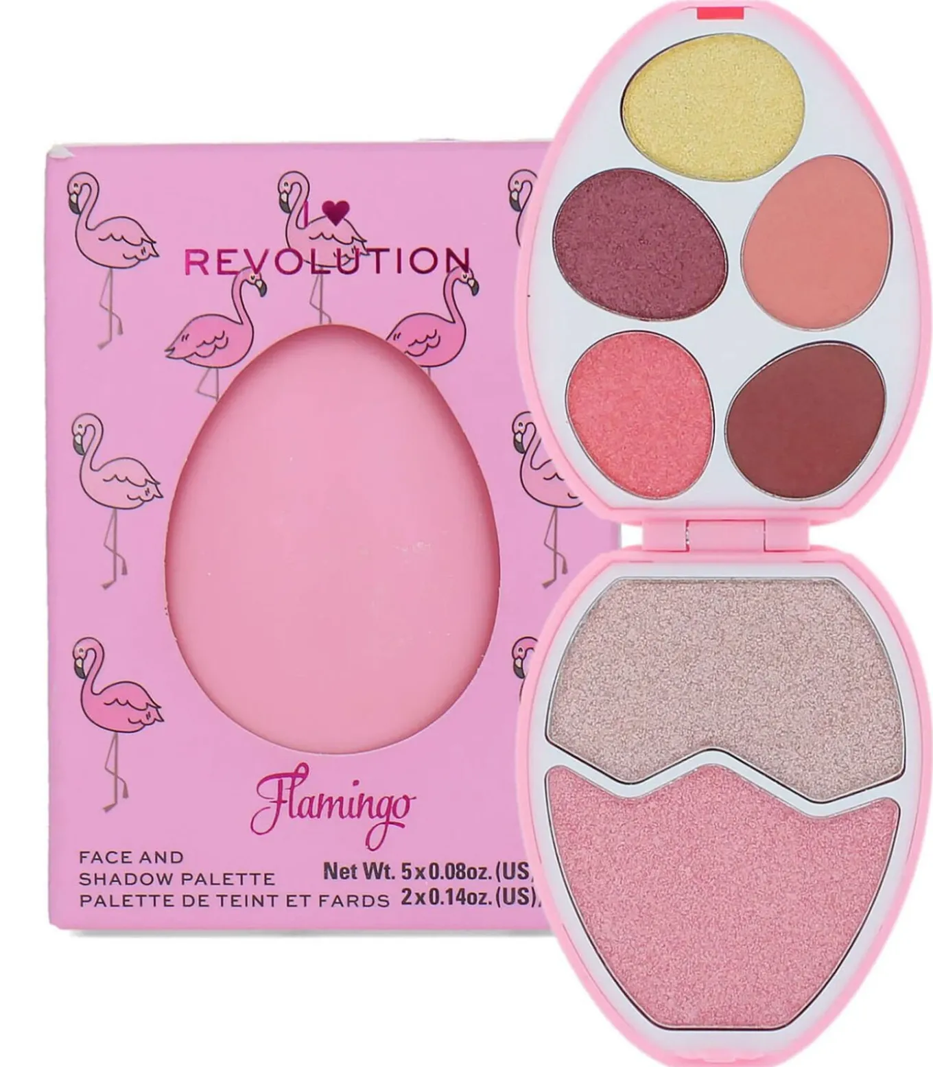 Limited Edition Gezichts- en Oogschaduwpalette - Flamingo