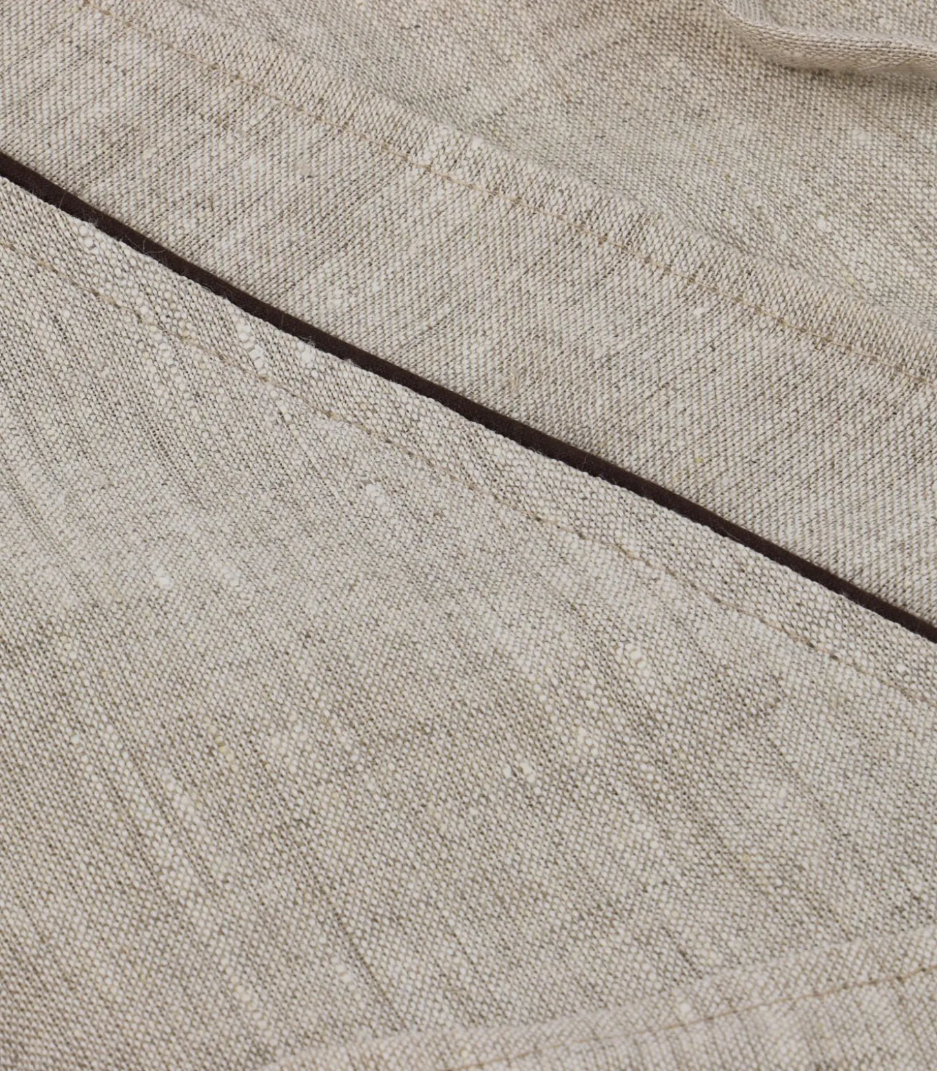 Linnen badjas in ecru linnen 4xl