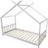 Lit cabane pour enfant 190x90cm blanc GASPARD