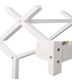 Lit cabane pour enfant 190x90cm blanc GASPARD