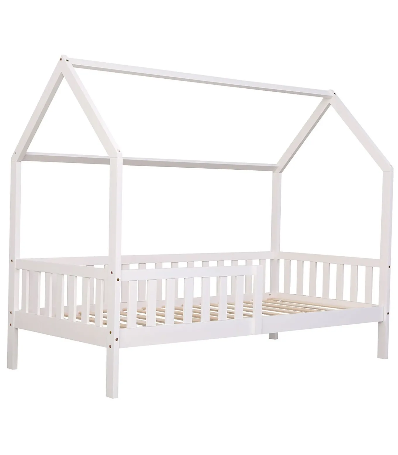 Lit cabane pour enfant 190x90cm blanc MARCEAU