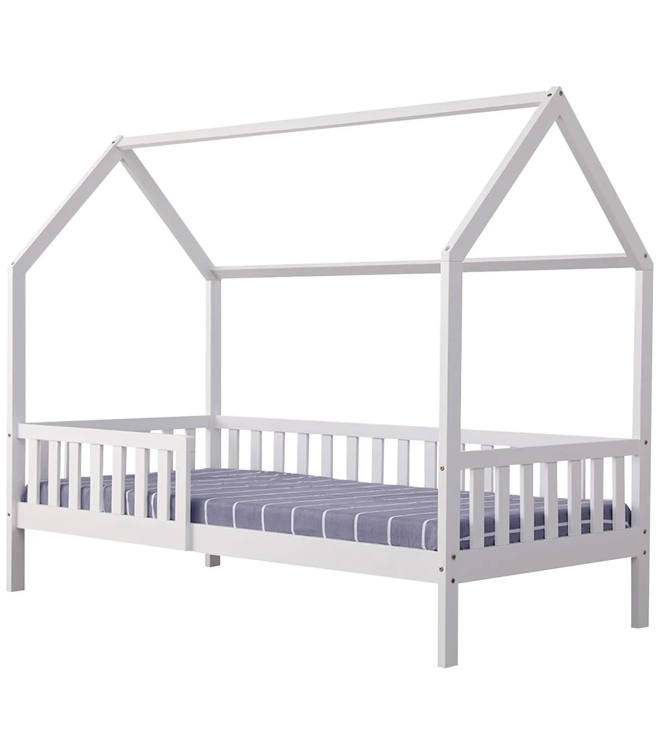 Lit cabane pour enfant 190x90cm blanc MARCEAU