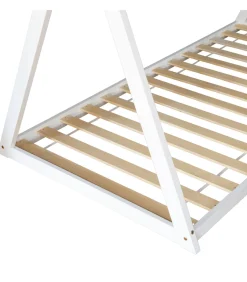 Lit tipi pour enfant 190x90cm blanc VALENTIN