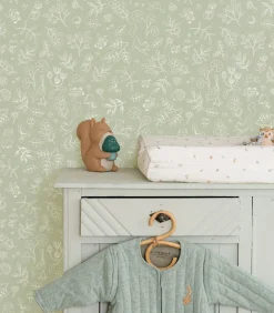 Little Dutch Vliesbehang - Forest Wonders Sage - 1000x53