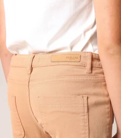 LIZETTE - Hoge taille stretch katoenen flared broek