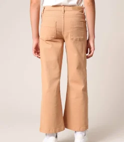 LIZETTE - Hoge taille stretch katoenen flared broek