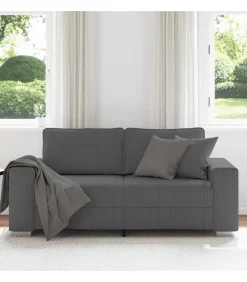 Loveseat bank 140 cm corduroy stof donkergrijs