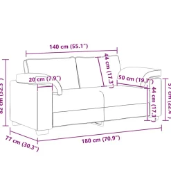 Loveseat bank 140 cm fluweel donkergrijs