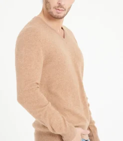 LUKE 1 V-hals Trui - 100% kasjmier