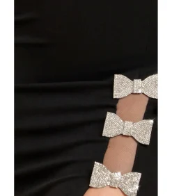 Maxi-jurk “Diamante Brooch Thigh Split Mermaid Maxi Dress”