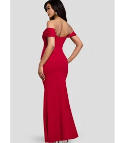 Maxi-jurk “Diamante Heart Trim Evening Maxi Dress”
