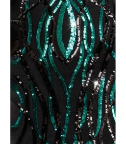 Maxi-jurk “Long Sleeve Sequin Flame Maxi”