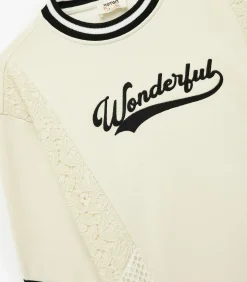 Meisjes Sweatshirt Langemouwen Kantdetails