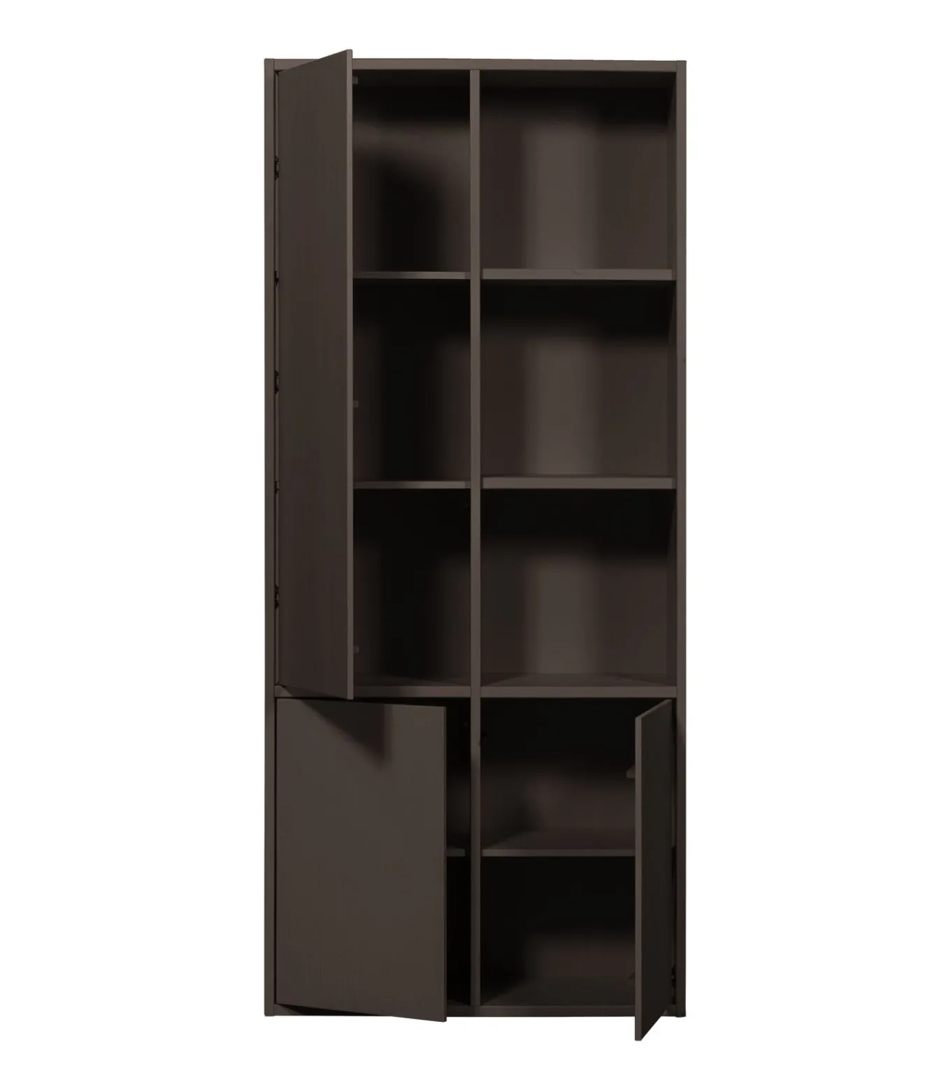 Merel opbergkast - Grenen - Middenbruin - 100x200x44