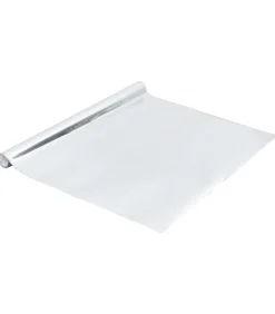 Meubelfolie zelfklevend 500x90 cm PVC hoogglans zilverkleurig