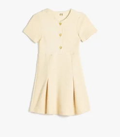 Mini-lengte Met knoppen Jurk