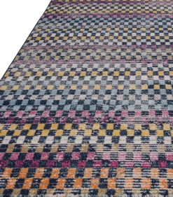 Modern platgeweven tapijt CHESS