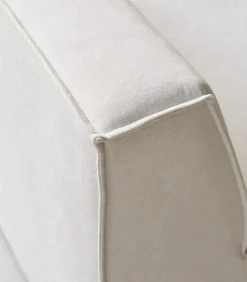 Modulaire loungestoel Dario in beige stof