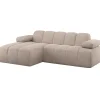 Mojo Chaise Longue Bank Links - Wollig - Donkerzand