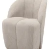 Mojo Draaifauteuil - Ribstof - Ecru - 75x68x77