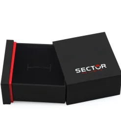 Mono stalen oorbel, email ROW