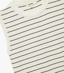 Mouwloze gebreide blouse