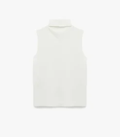 Mouwloze Top Coltrui Ecru