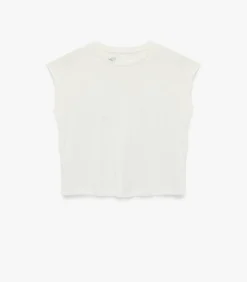 Mouwloze T-shirt Ronde Hals Modal