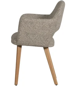 Murat Eetkamerstoelen Houten Naturel Poot - Naturel - Set van 6