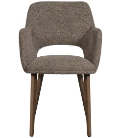 Murat Eetkamerstoelen Houten Bruine Poot - Taupe - Set van 6