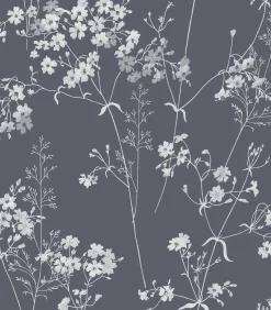 Next - Vliesbehang - Leaf Navy - 1000x52