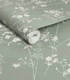 Next - Vliesbehang - Leaf Sage - 1000x52