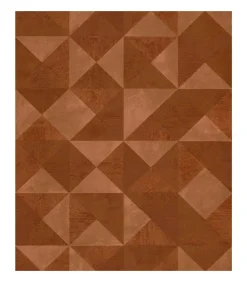 Noordwand Behang Topchic Graphic Shapes Facet metallic oranje