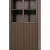 Nova Lage Vitrinekast - Grenen - Truffel Bruin - 172x102x40