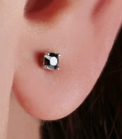 Oorbellen in Zilver 925, zirkonen B-ELEGANTE