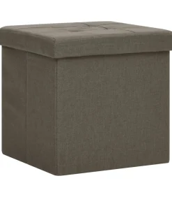 Opbergkruk inklapbaar kunstlinnen bruin