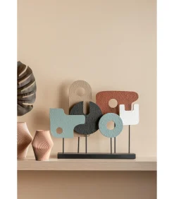 Ornament Abstract Art - Multicolor - 36x10x44.5cm