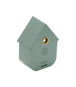 Ornament Sound Box Modern Cuckoo - Groen - 12x7.5x11.5cm
